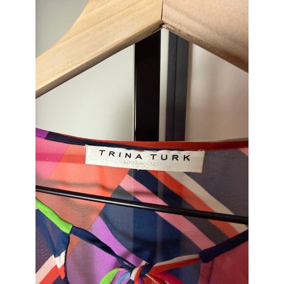 Trina Turk Striped Poncho - Picture 4 of 5